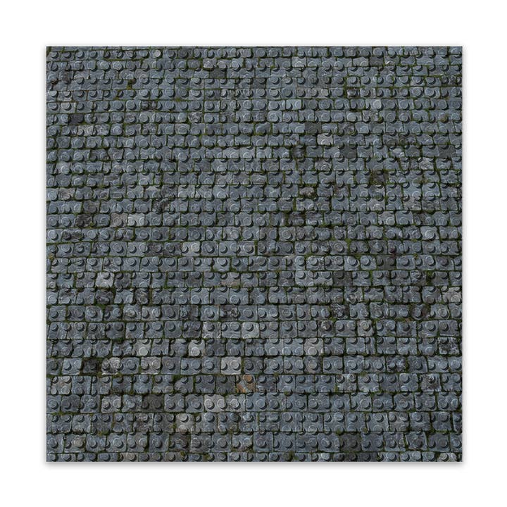 BRIXIES Plus Ontwerper Plaat Kasseien 32 x 32 cm voor wholesale door Brixies