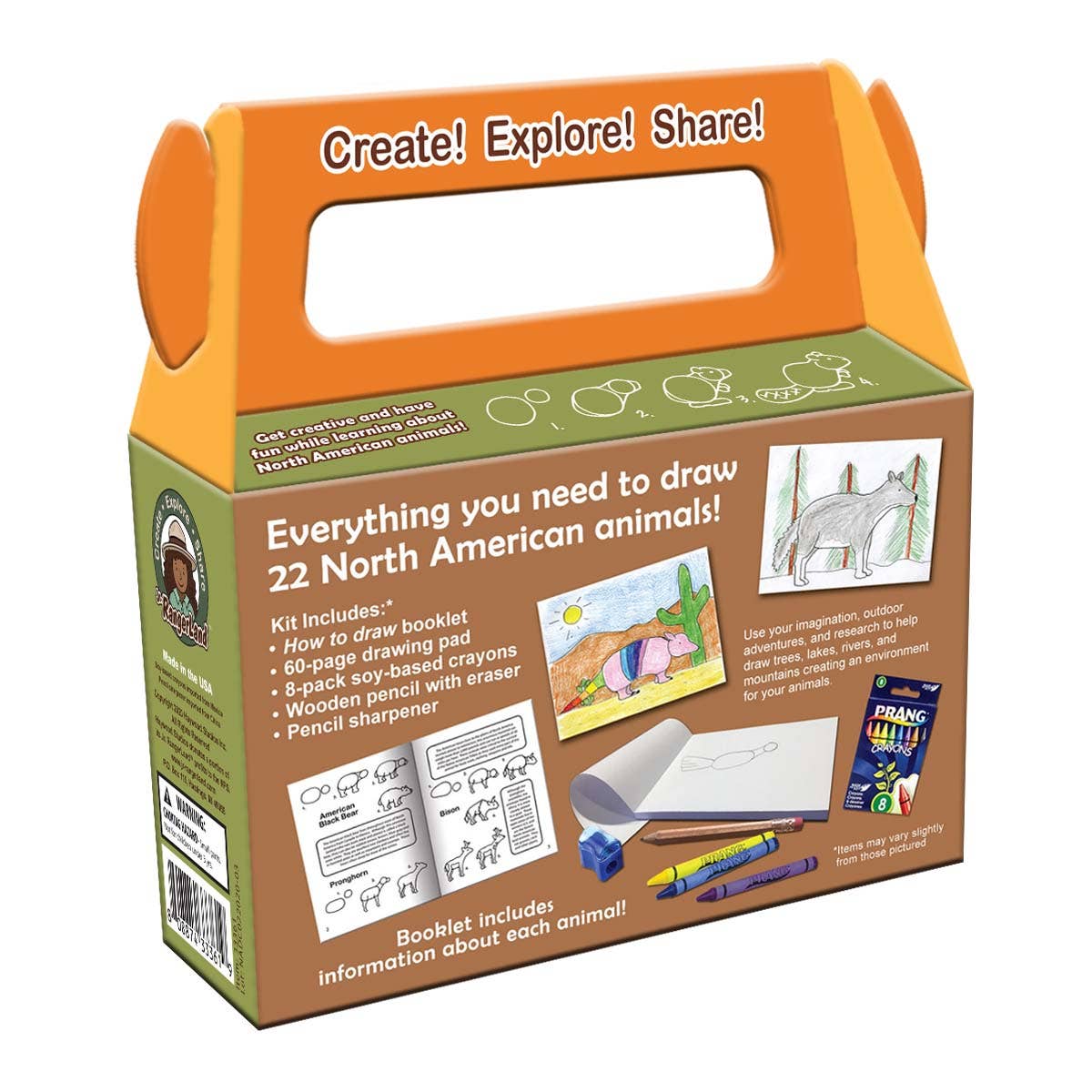 Jr. RangerLand - Wholesale Art Set - Kids & Baby - How to Draw North American Animals Art Kit2