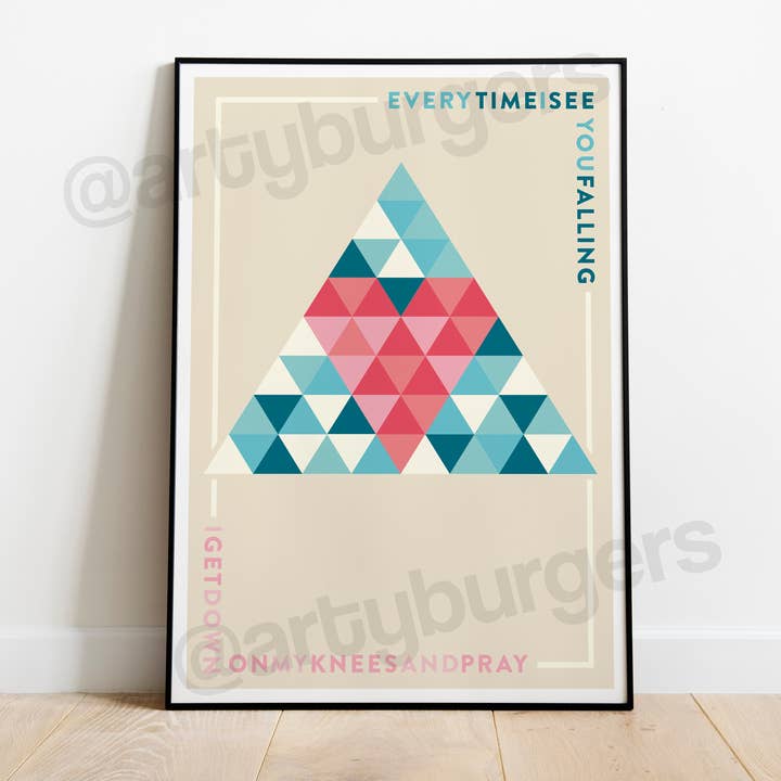 ArtyBurgers - Wholesale Art Print - Bizarre Love Triangle // New Order Joy Division Inspired