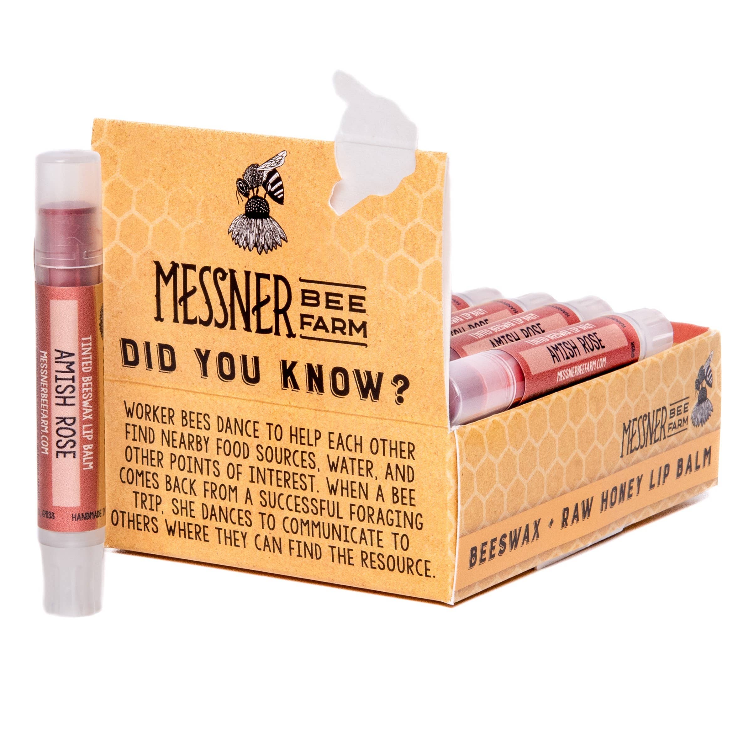 Messner Bee Farm - Wholesale Lip Balm - Amish Rose Tinted Lip Balm1