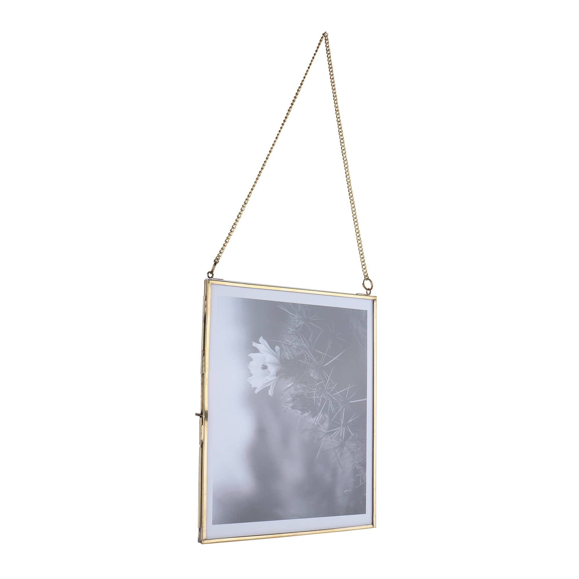 Alza – wholesale Picture frame – Hand-made real Brass and glass photo frame hanging 14