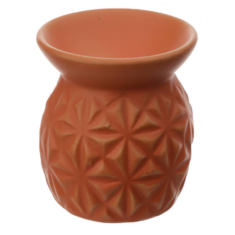 Puckator EU - Wholesale Oil Warmer - Eden Ceramic Oil Burner with Embossed Triangle Pattern4