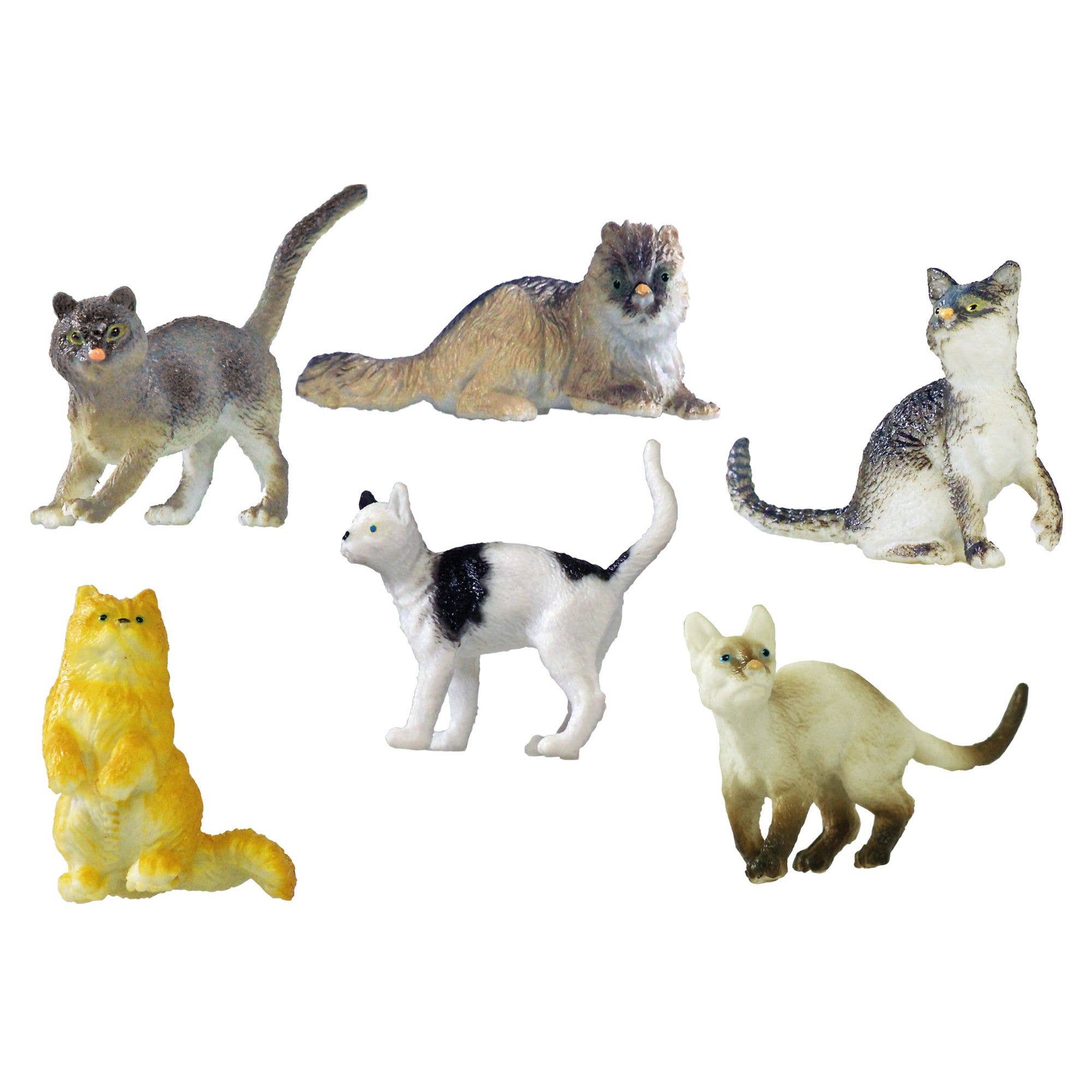 Deluxebase – wholesale Figurine toy – Kids – Animix Mini Animal Figurines - Cats0