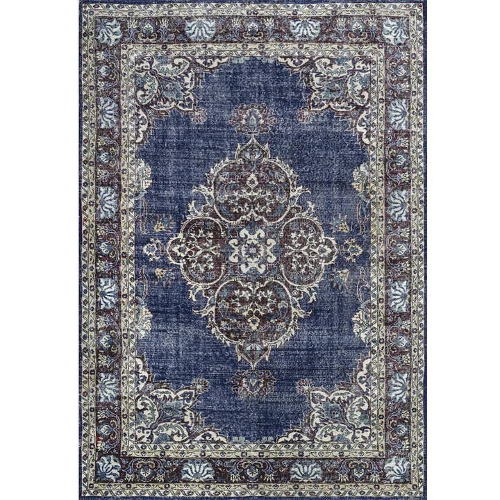 Blue-matto – klassinen ja elegantti tummansininen sisustusmatto for wholesale by Lempi Lifestyle