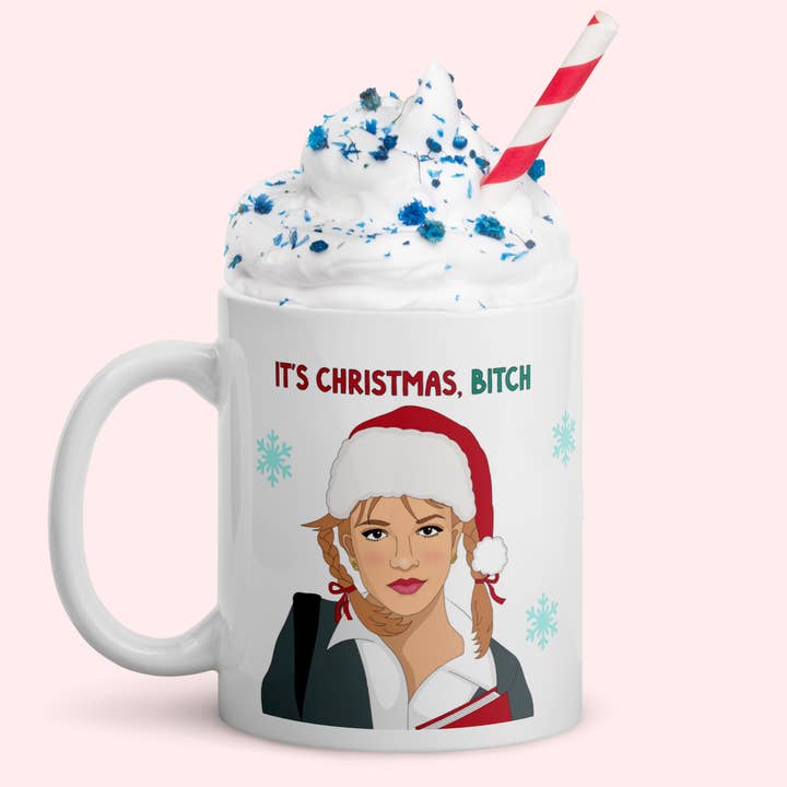 Poppermost Prints - Wholesale Coffee Mug - Britney Christmas Mug1