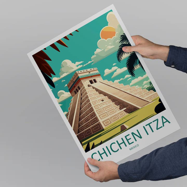 TravelzonaArt - Vendita all'ingrosso Poster - Poster di viaggio Chichen Itza Messico4
