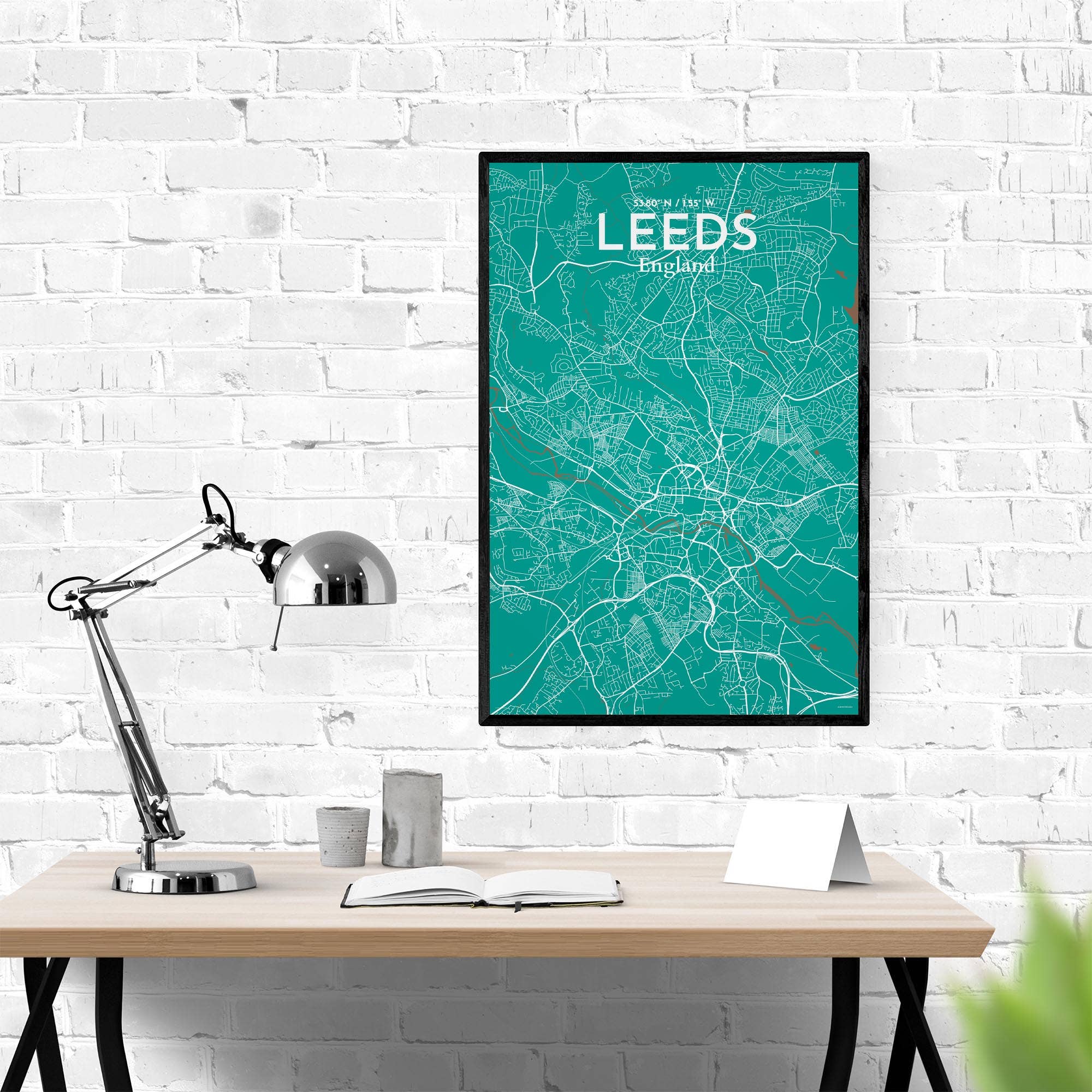 OurPoster.com – wholesale Poster – Leeds karta affisch107