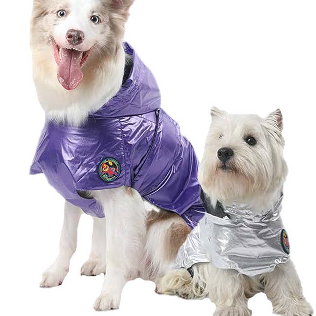 Alita Raincoat - Purple Metallic for wholesale by PEBOT