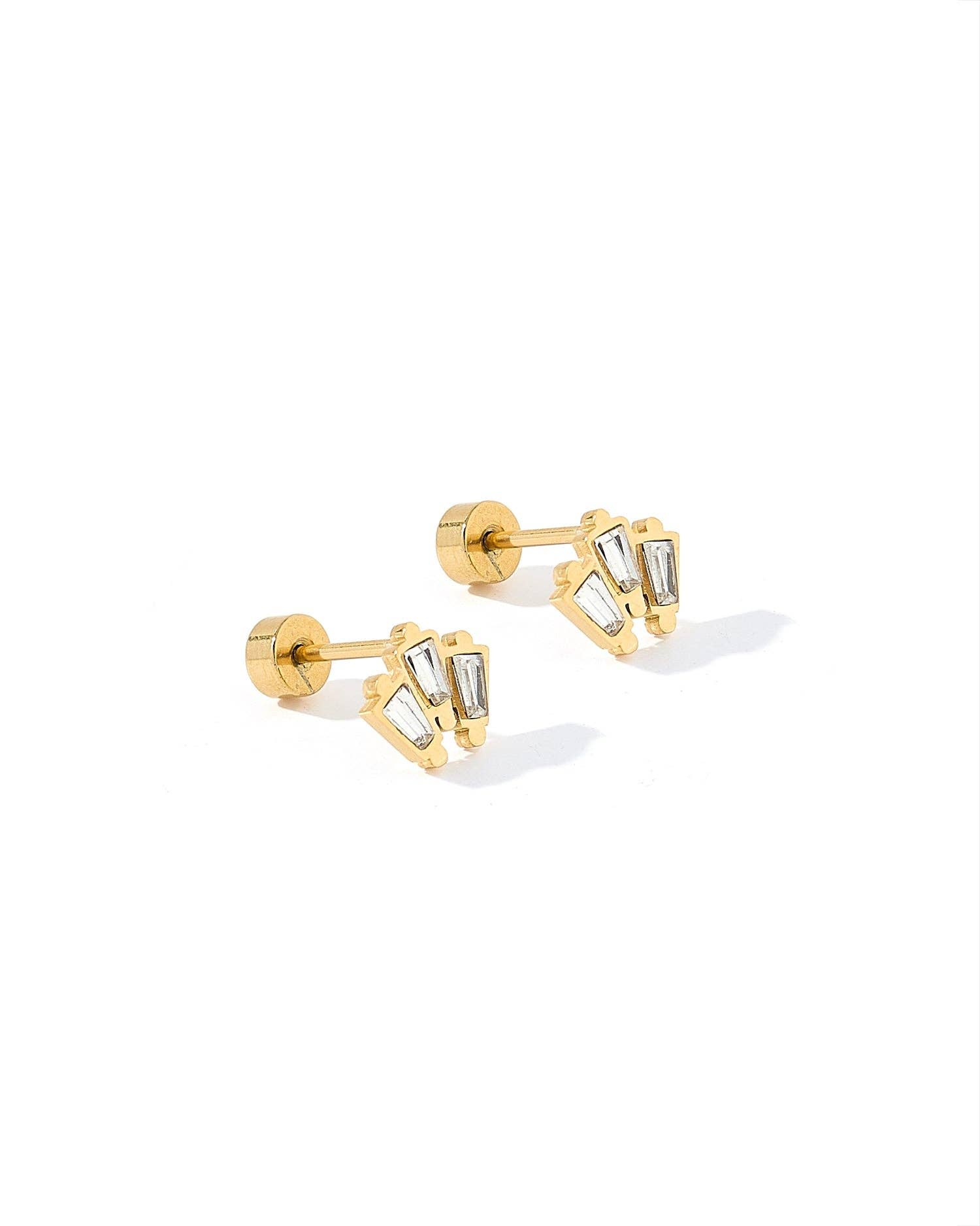 LINNY CO - Wholesale Stud/Post Earrings - Screwback Stud Earrings - Demi Gold0