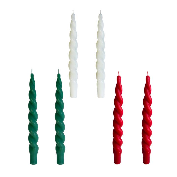 10.5" Set of 2 Spiral Taper Candle Collection for wholesale by Opportunities