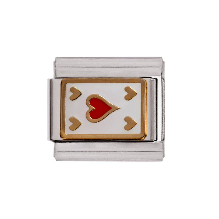 Heart Playing Card Italian Charm for wholesale by Niche Charms