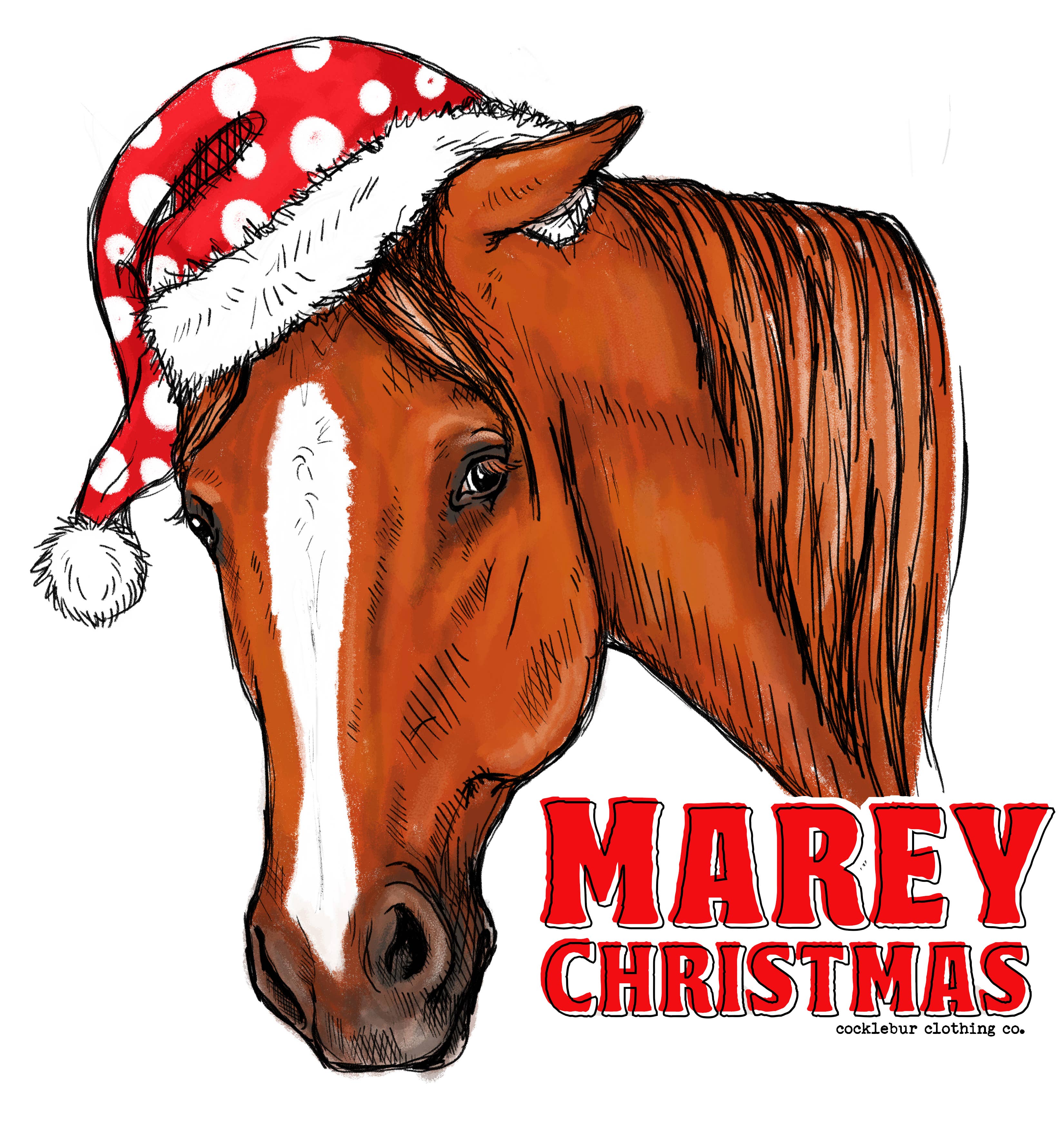 Cocklebur & Co. - Wholesale Graphic Sweatshirt - Women's - Marey Christmas - Western Sweatshirt1