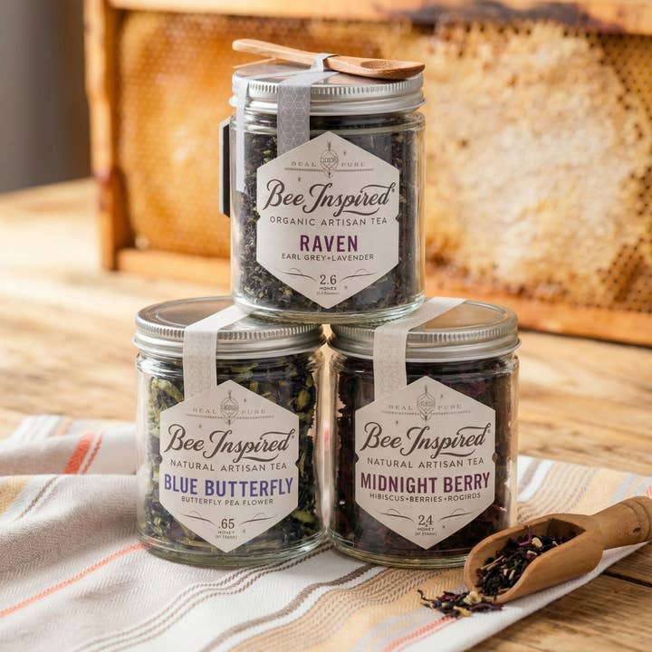 Bee Inspired - Wholesale Loose Tea - Blue Butterfly Tea | Loose-Leaf Butterfly Pea Flower Tea5