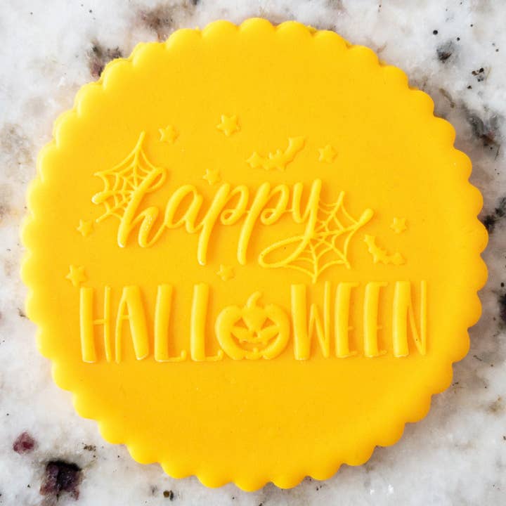 Happy Halloween Elements POPup Embosser Cookie Biscuit Stamp Halloween for wholesale by Cut Bake Stamp