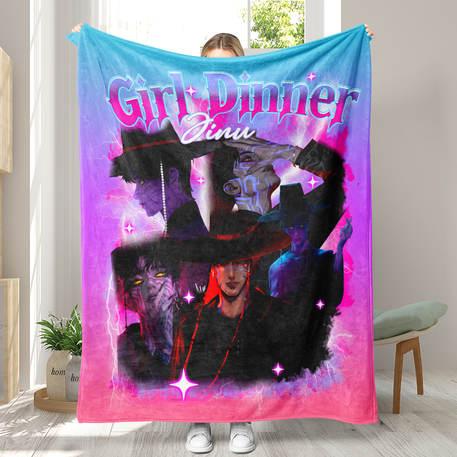 Little Trendy - Vente Plaids - Couverture inspirée par le K-pop KDH en flanelle douce4