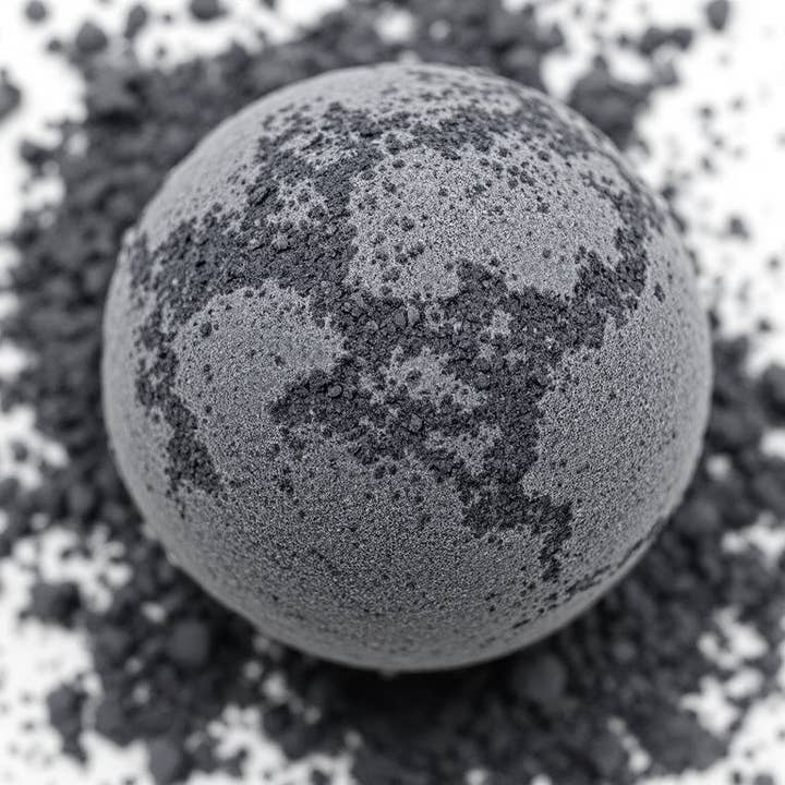 Midnight Black Grey Bath Bomb Scented Lavender and Geranium for wholesale by Freedom Cosmetics