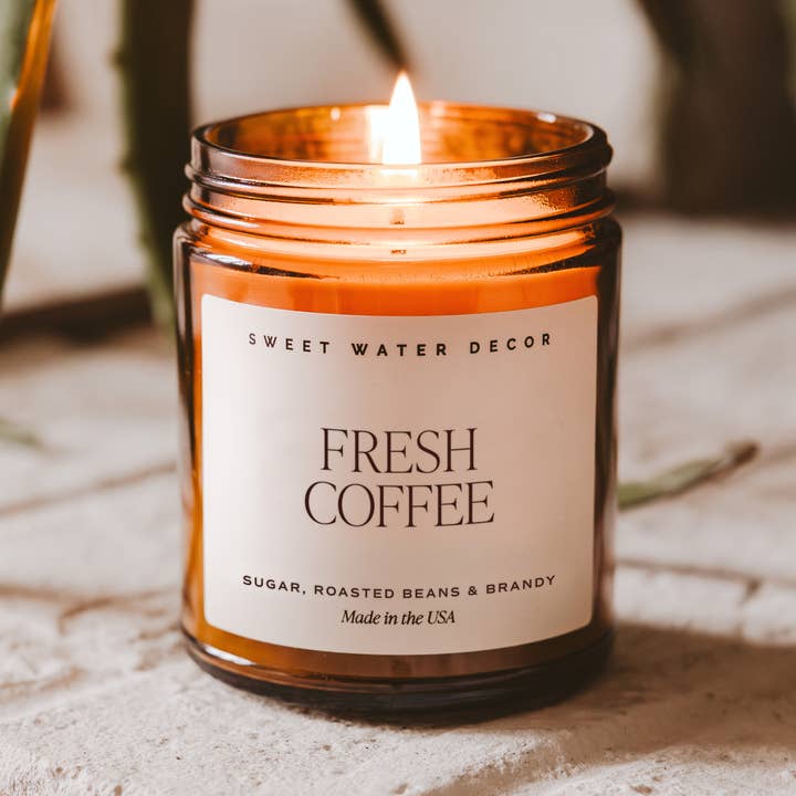 Fresh Coffee 9 oz Soy Candle - Home Decor & Gifts and other Purchase Wholesale pf candle. Free Returns & Net 60 Terms on Faire trending on Faire.