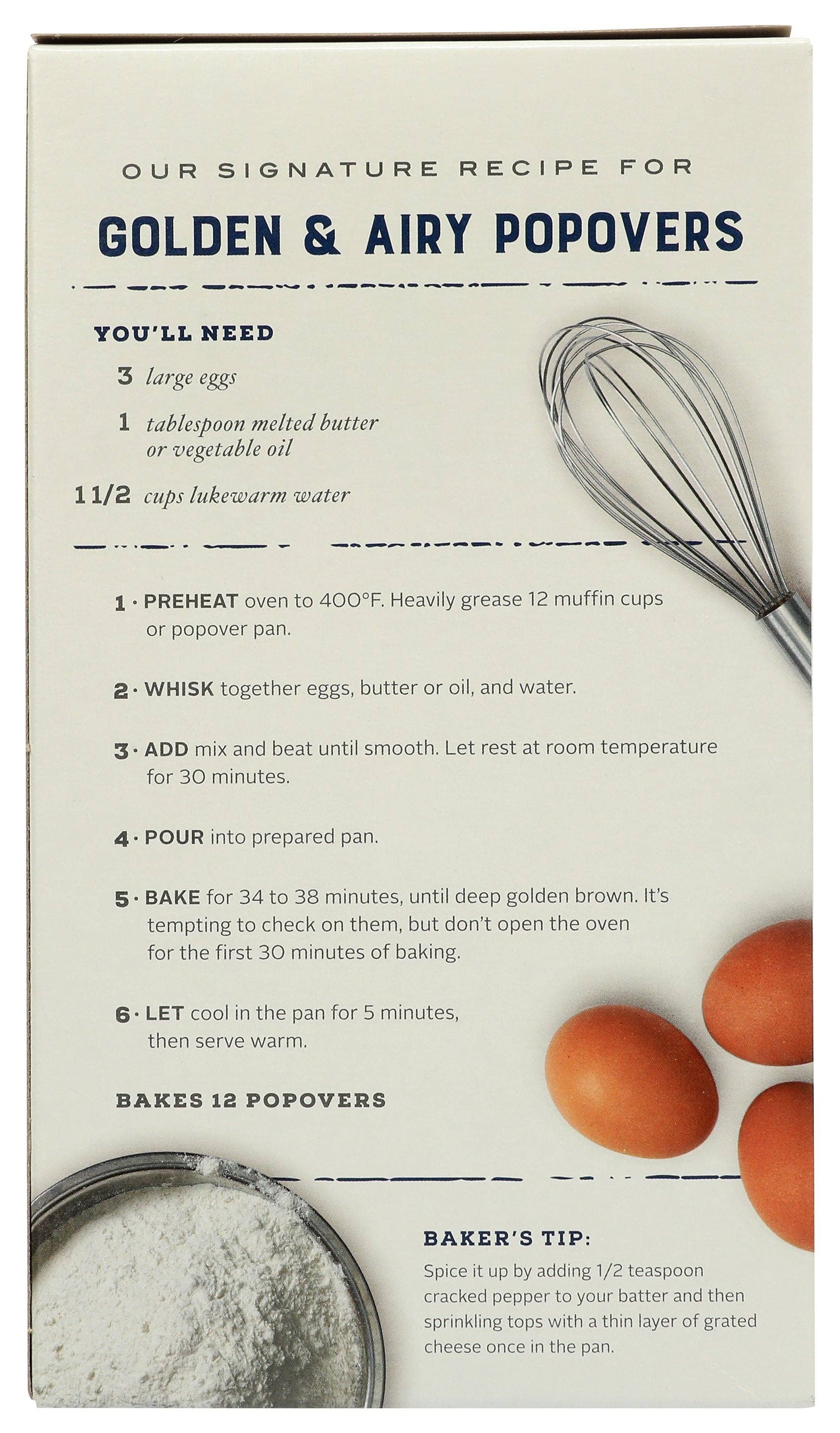 Everyday Supply Co - Wholesale Bread Mix - KING ARTHUR MIX POPOVER - Case of 61