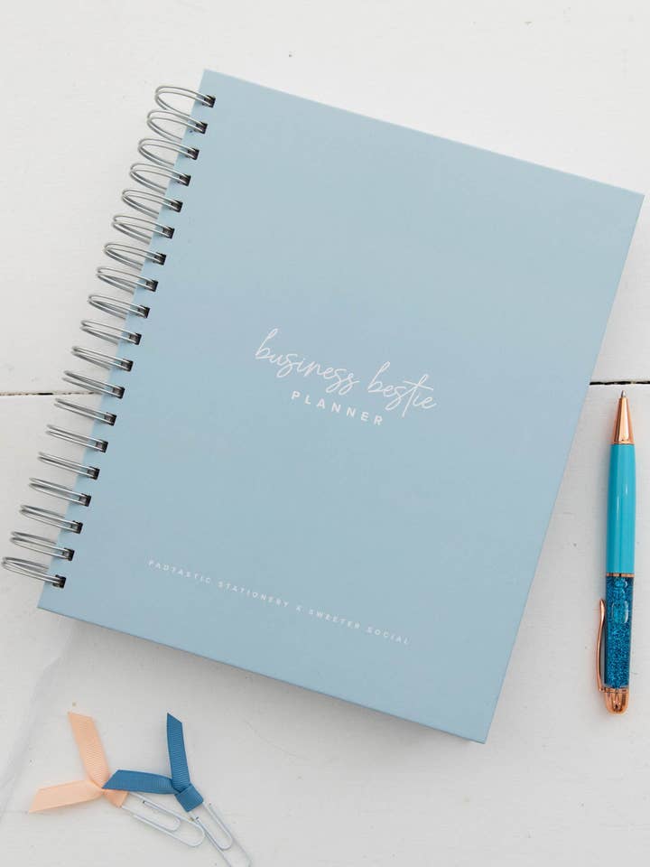 Business Bestie Planner - Arctic Blue for wholesale by Padtastic Stationery