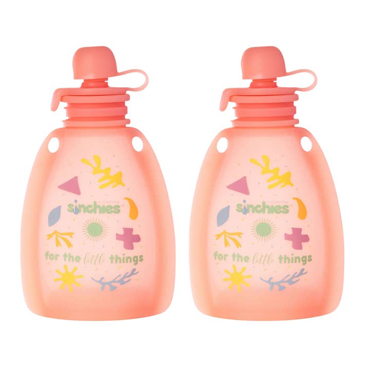 Sinchies Silicone Squeezy Pouch - Pink Pastel Pop for wholesale by Sinchies