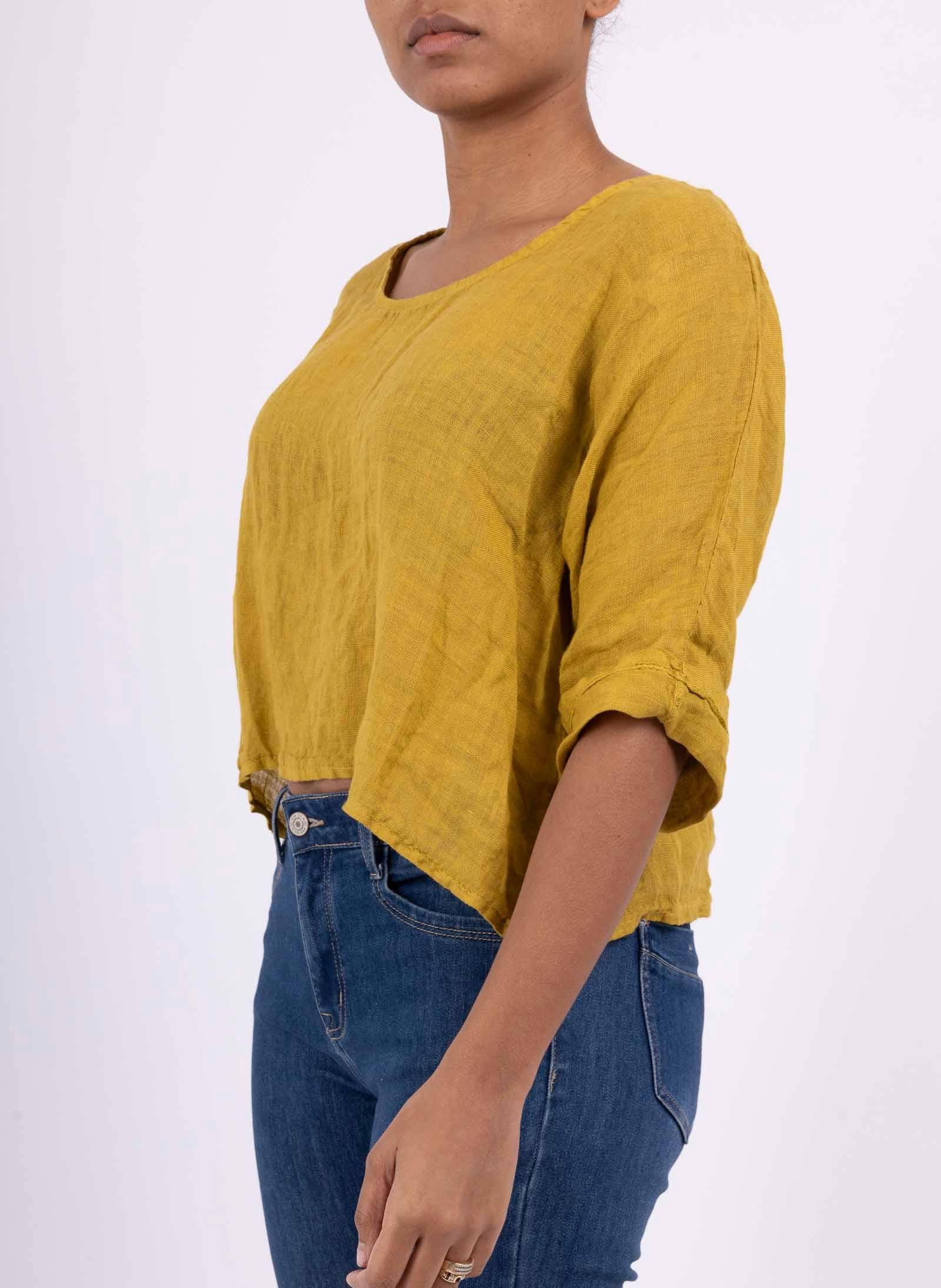 LINEN & COTTON HOUSE – Engroshandel Bluse - Dame – 18415 top i hør til forårs- og sommertøj25