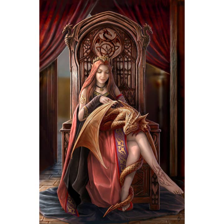 Friends Forever A4 Poster Print In A3 Mount - Anne Stokes for wholesale by Eastgate Resource