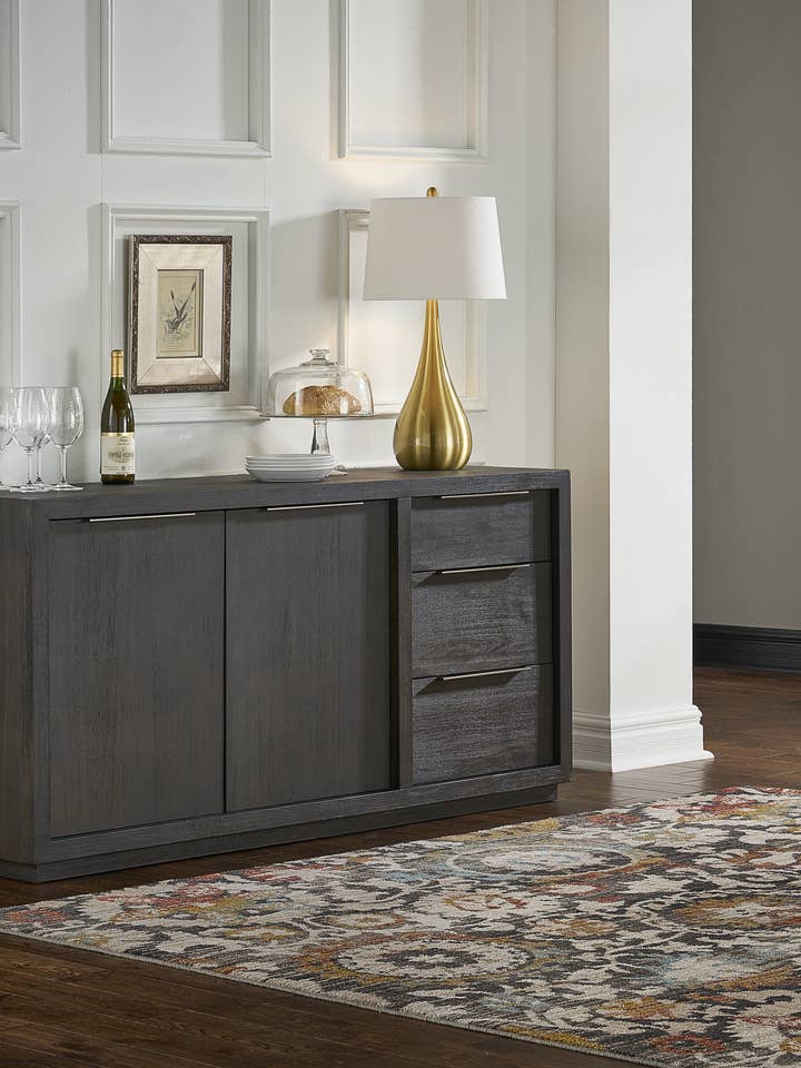 Aparador Oxford en gris basalto para venta al por mayor de Modus Furniture International