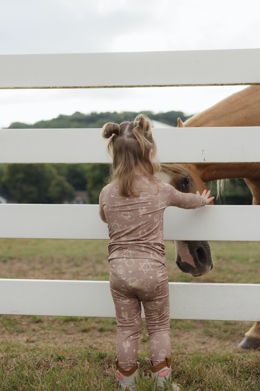 Lil Krew & Co - Wholesale Sleepwear Set - Kids - Rodeo Dreams Two Piece Bamboo Pajamas1