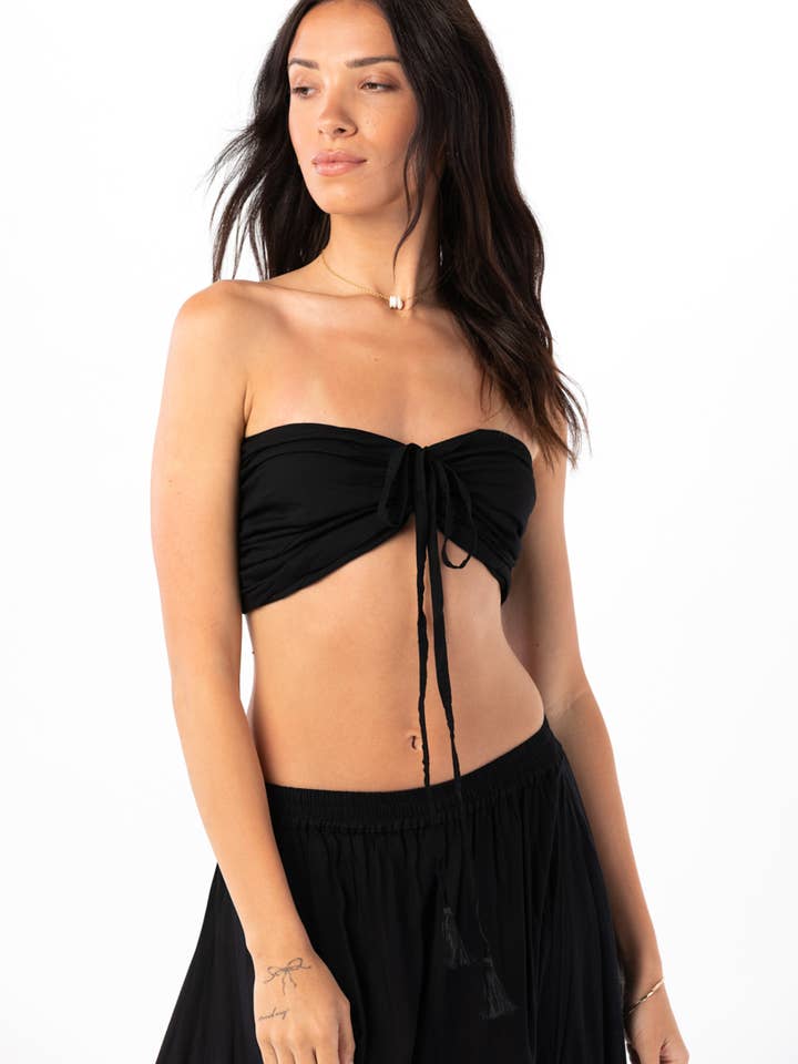 Noir Palma Crop Top for wholesale on Faire8