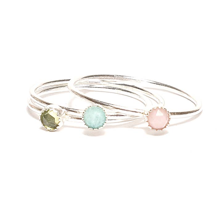 Gemstone Stacking Ring for wholesale by Sophie-May Designs