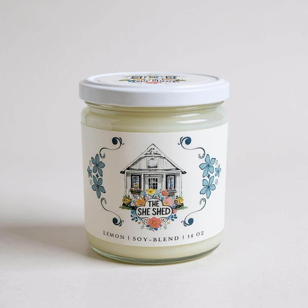Virginia Creamery Candle Co. - Vendita all'ingrosso Candela in vasetto - Etichetta personalizzata candele barattolo da 16oz17