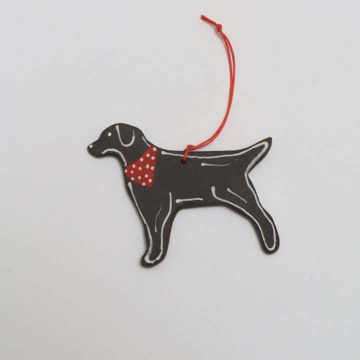 Melville Ceramics - Wholesale Ornament - Labrador Ornament Black