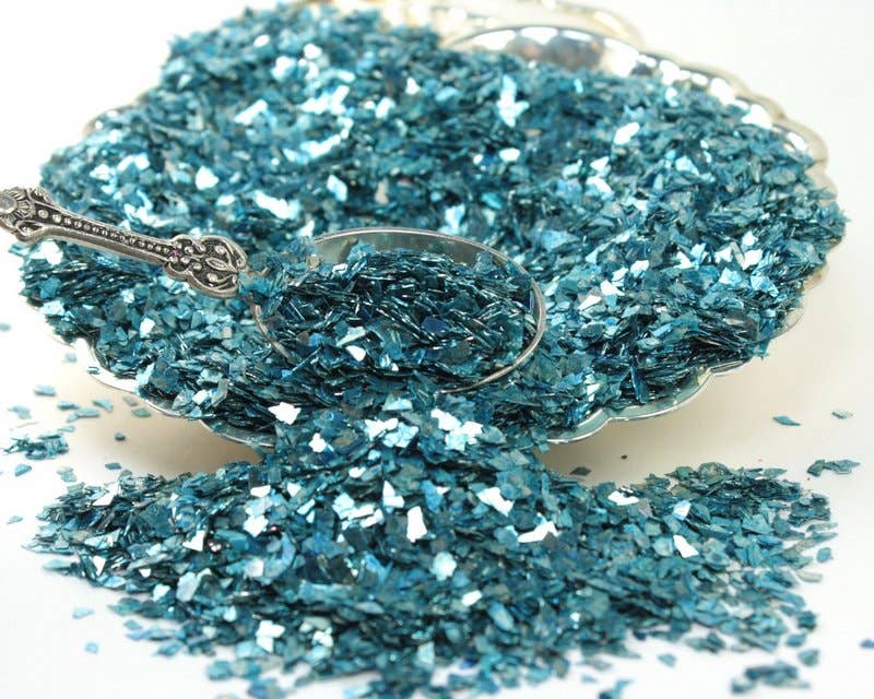 Light Blue German Glass Glitter - Real Super Shard Glitter for wholesale on Faire7