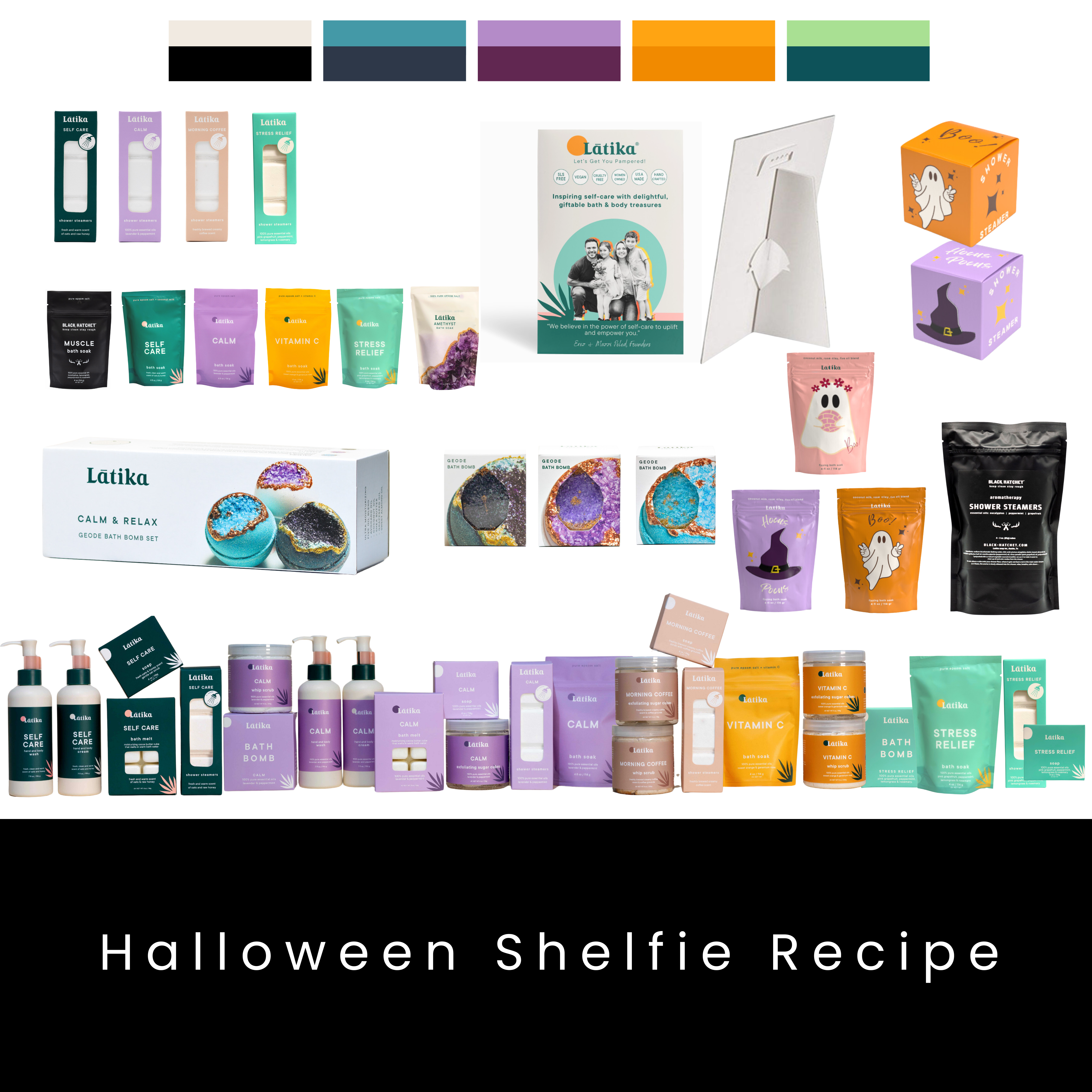 Latika Beauty – wholesale Duschbomb – 🎃 Halloween Duschånga Kub ✨ Boo-spöke - Pumpa4