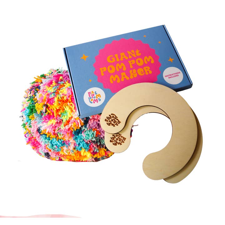 Fat Pom Poms - Wholesale DIY craft kit - Bright Giant Pom Pom Kit1