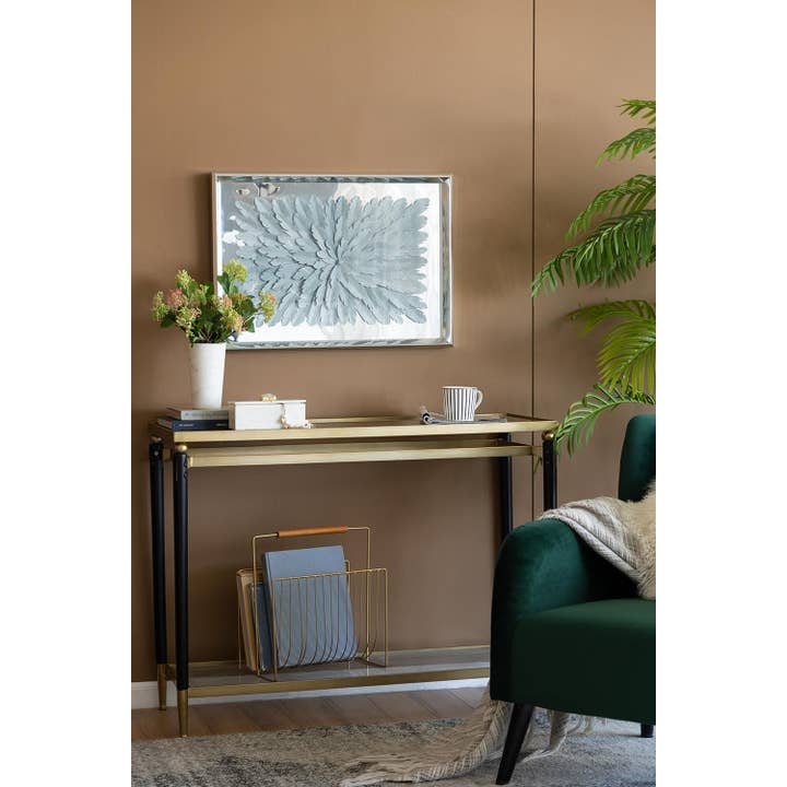 A&B Home Group Inc. - Wholesale Wall Accent - 20x1.9x28" Paper Feather Shadow Box - Silver5