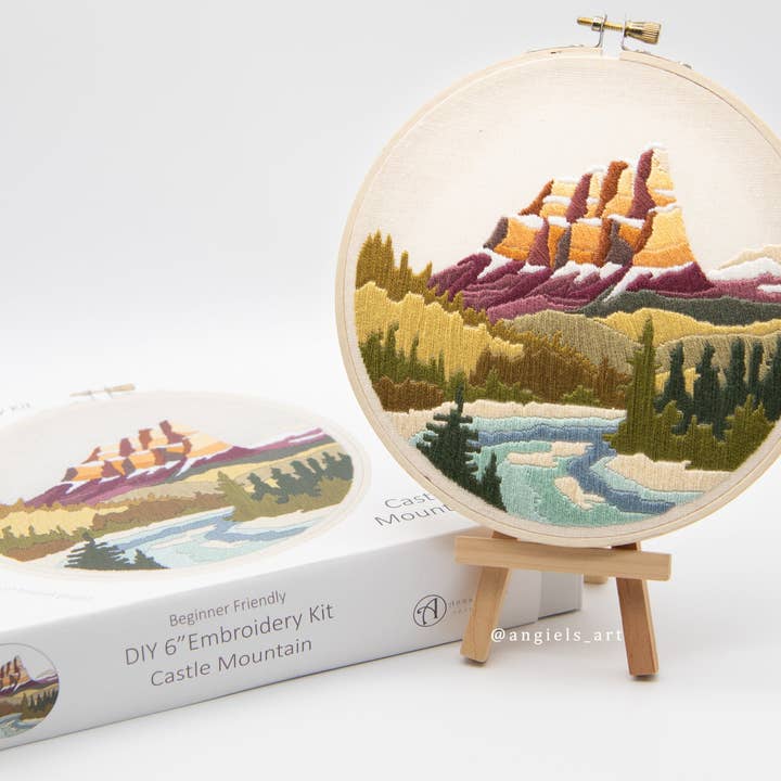 Angiels Art - Wholesale DIY Craft Kit - Castle Mountain DIY Embroidery Kit