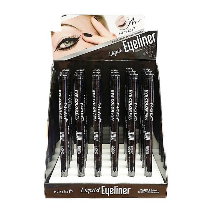 Nabi Cosmetic - Wholesale Eyeliner/Pencil - ESP 24- LIQUID SKINNY EYELINER PEN 24PCS/PACK BLACK