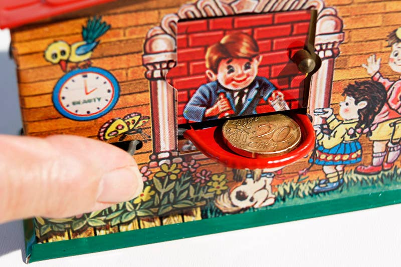 die Blechfabrik e.K. – wholesale Money/piggy bank – Child & baby – Money box “Saving Bank”, made in India2