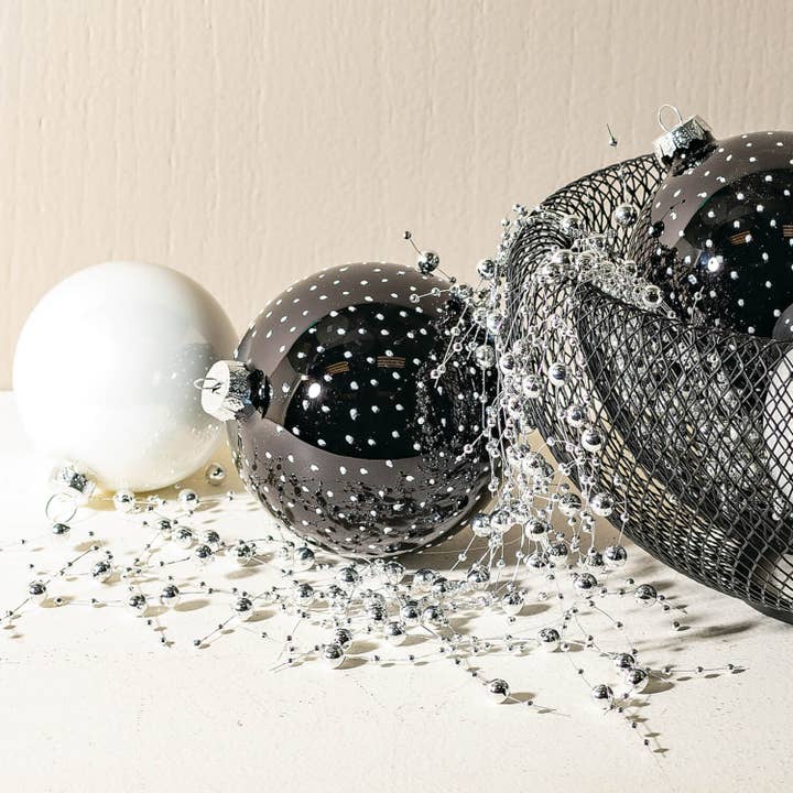 Sullivans Home Decor - Wholesale Bunting/Garland - Metallic Silver Bead Garland