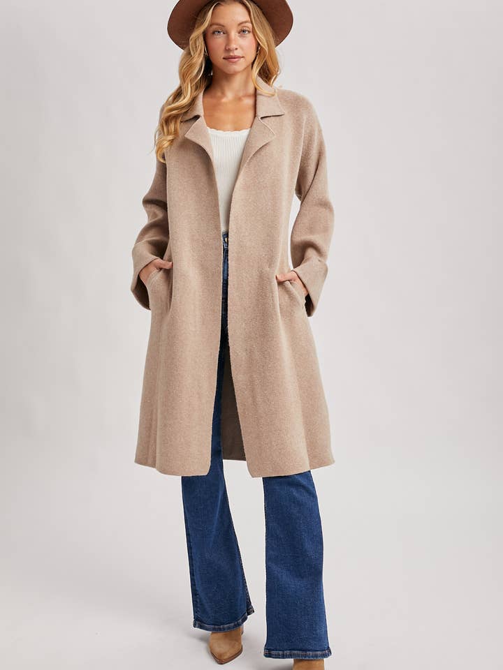 Bluivy - Venta al por mayor Gabardina - Mujer - Gabardina de punto oversize fácil de llevar20