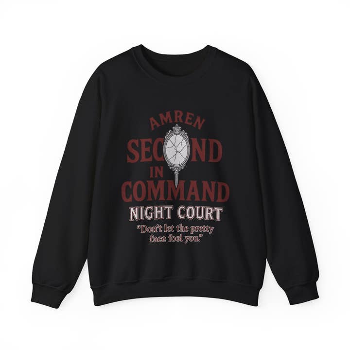 MagicMerchEmporium - Wholesale Graphic Sweatshirt - Women's - ACOTAR Amren Night Court Crewneck1