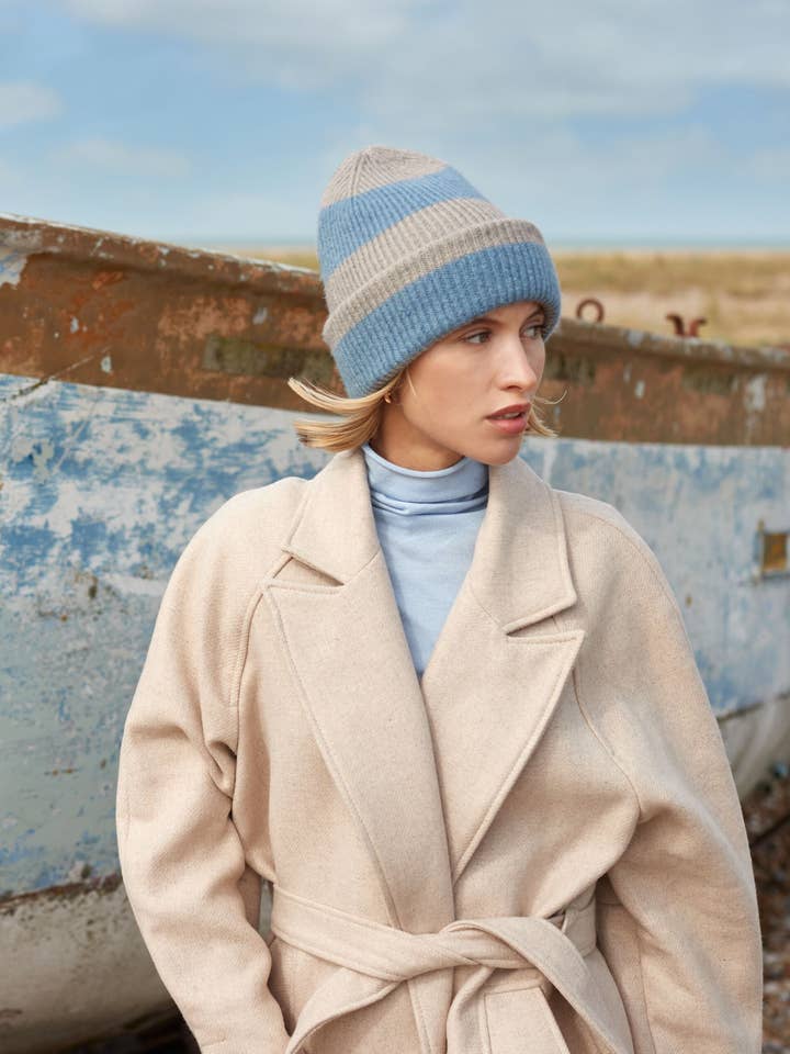 Gorro Beechfield Colour Block, unisex, suave al tacto, con puños, 4 colores, talla única para venta al por mayor de Logo Free Clothing