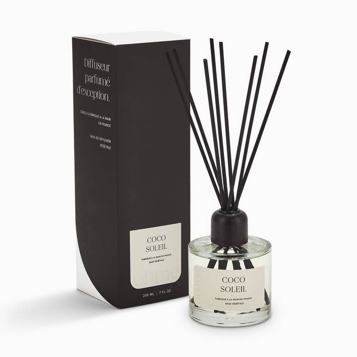 Grand diffuseur à bâtonnets Coco Soleil | Base de diffusion végétale pour la vente par ōhme