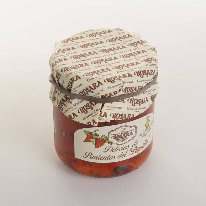Conservas Rosara - Wholesale Pickled Vegetables - DELICACIES OF PIQUILLO PEPPERS JAR 212 ml.1