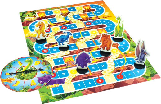 Cheatwell Games – wholesale Board game – Dinosaur Snakes & Ladders (Pre-school)1