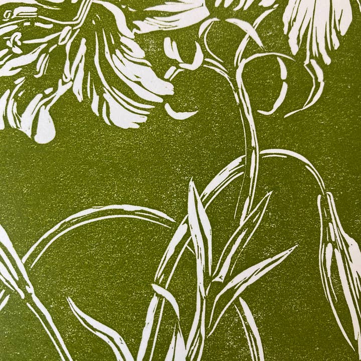 Kathie Studio - Venta al por mayor Tarjetas de felicitación - Tarjeta estampada Lily Block2