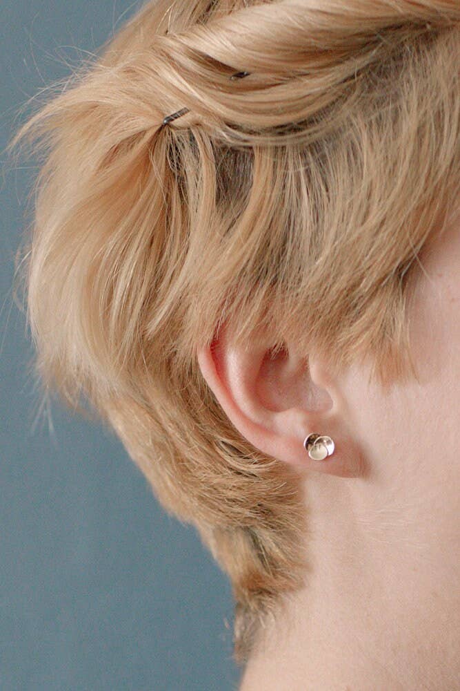 My Sen - Wholesale Stud/Post Earrings - LOTUS nails large petal1