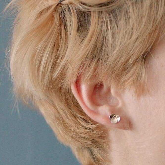 My Sen - Wholesale Stud/Post Earrings - LOTUS nails large petal1