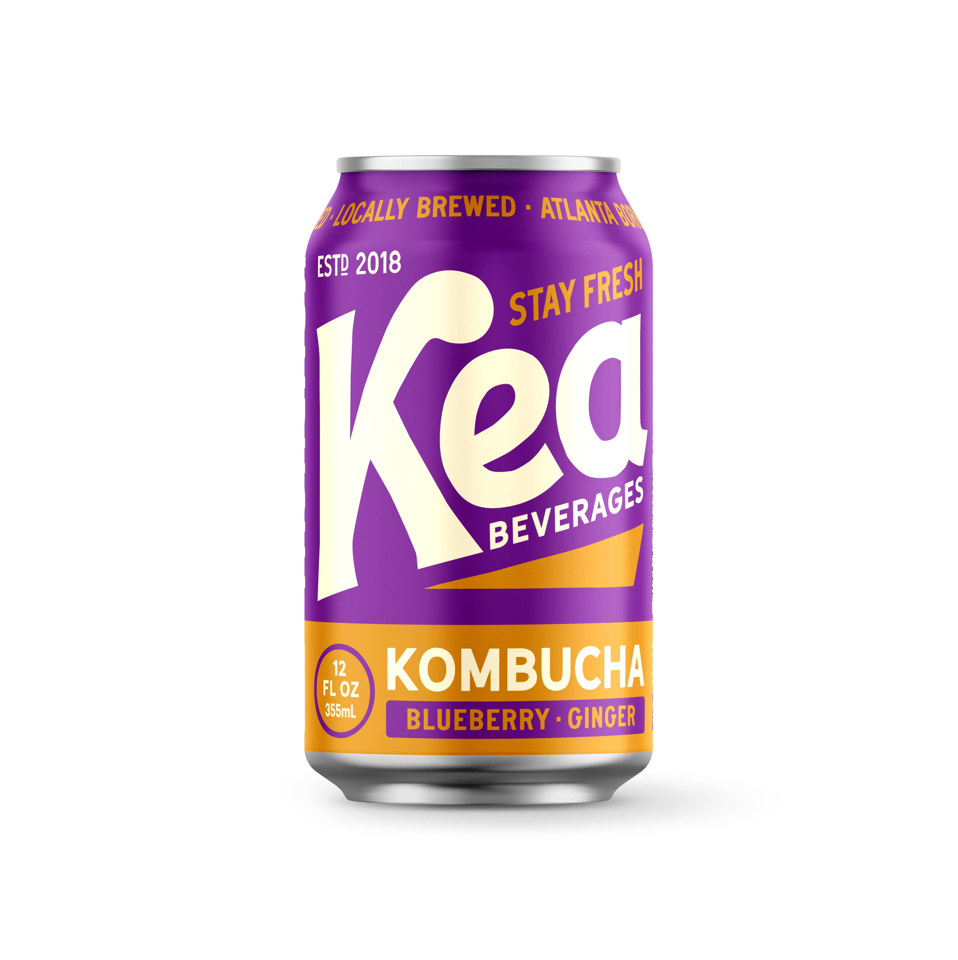 Kea Beverages - Wholesale Kombucha - Blueberry Ginger Kombucha